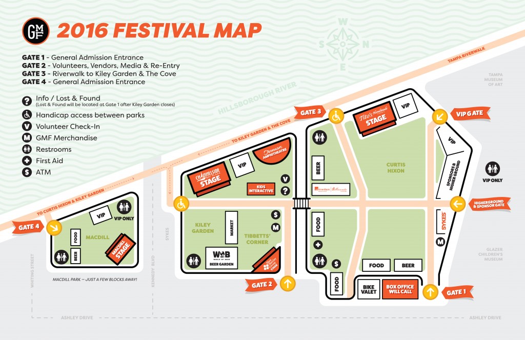 Venue Map | Gasparilla Music Festival