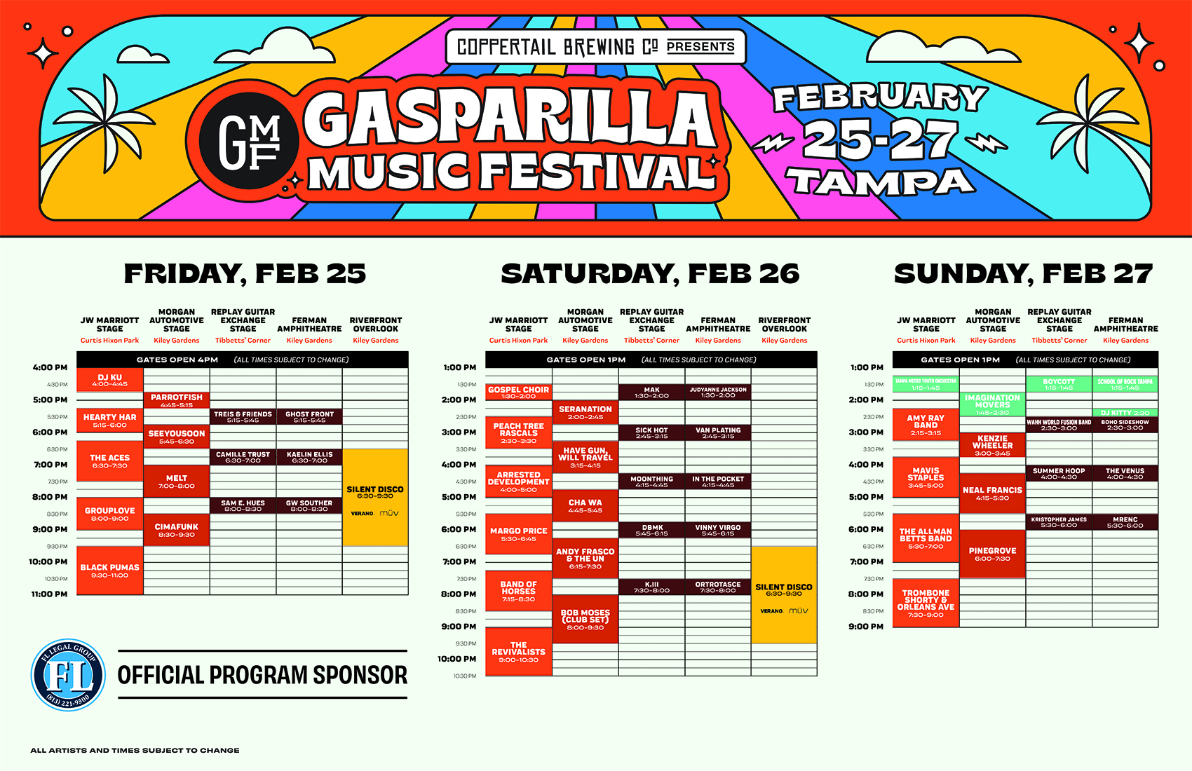 Gasparilla Music Festival | Gasparilla Music Festival – TAMPA – FEB 24-27 2022